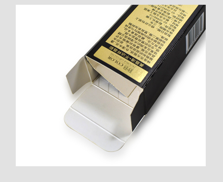 金卡化妝品包裝盒細節圖